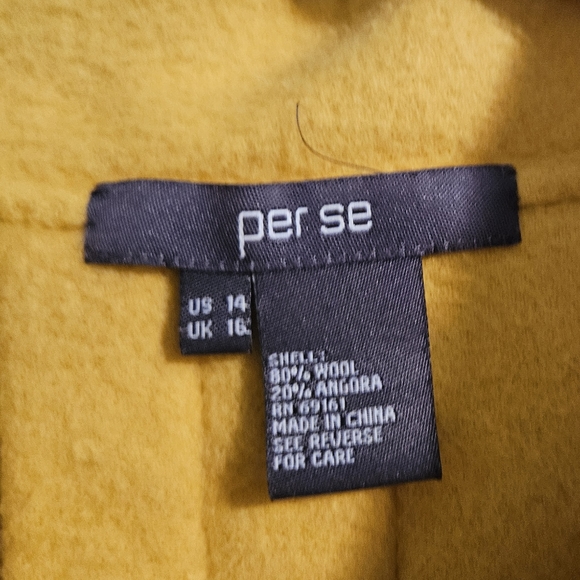 JACKET - PER SE brand 3/4 Length Sleeve Jacket Coat Size 14 - Picture 3 of 14